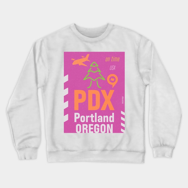 Portland PDX airport Crewneck Sweatshirt by Woohoo